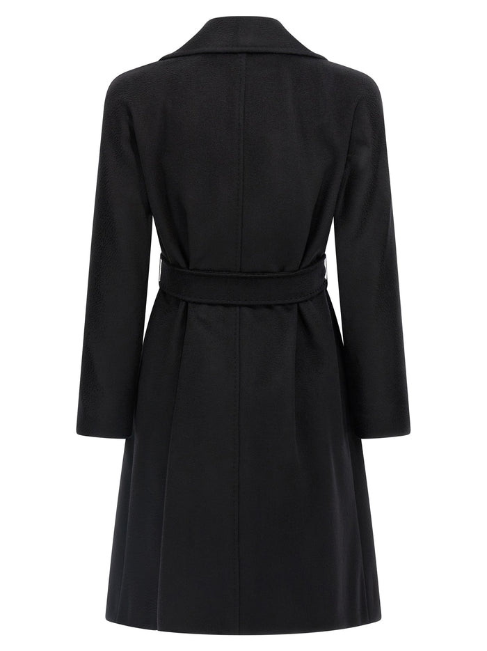 Max Mara 100% virgin wool coat in black — view 2