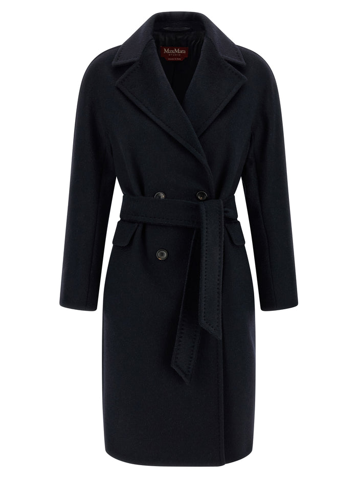 Max Mara 40% Cashmere coat in black