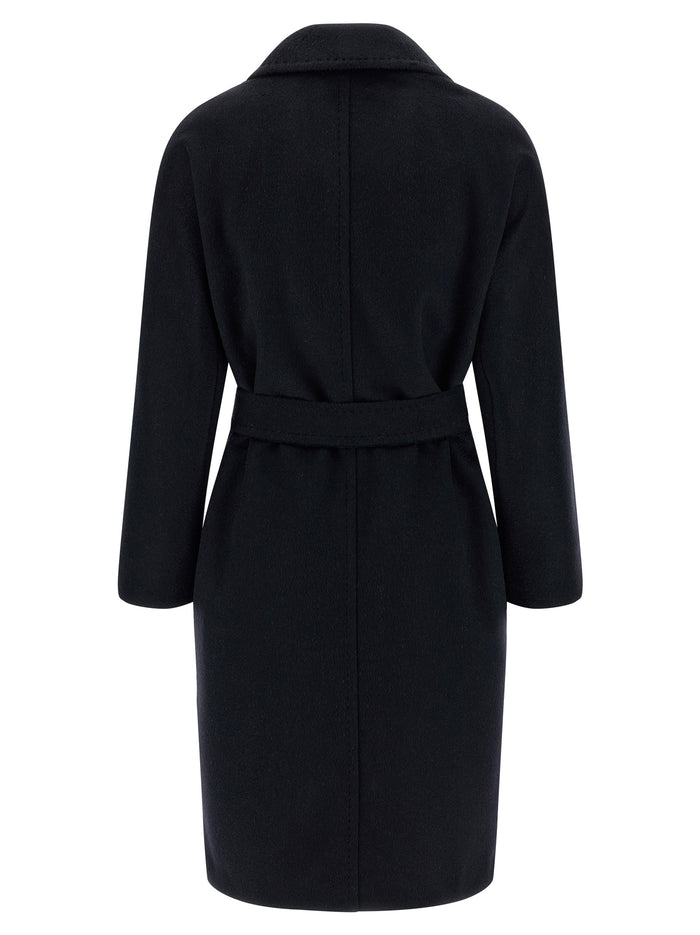 Max Mara 40% Cashmere coat in black — view 2