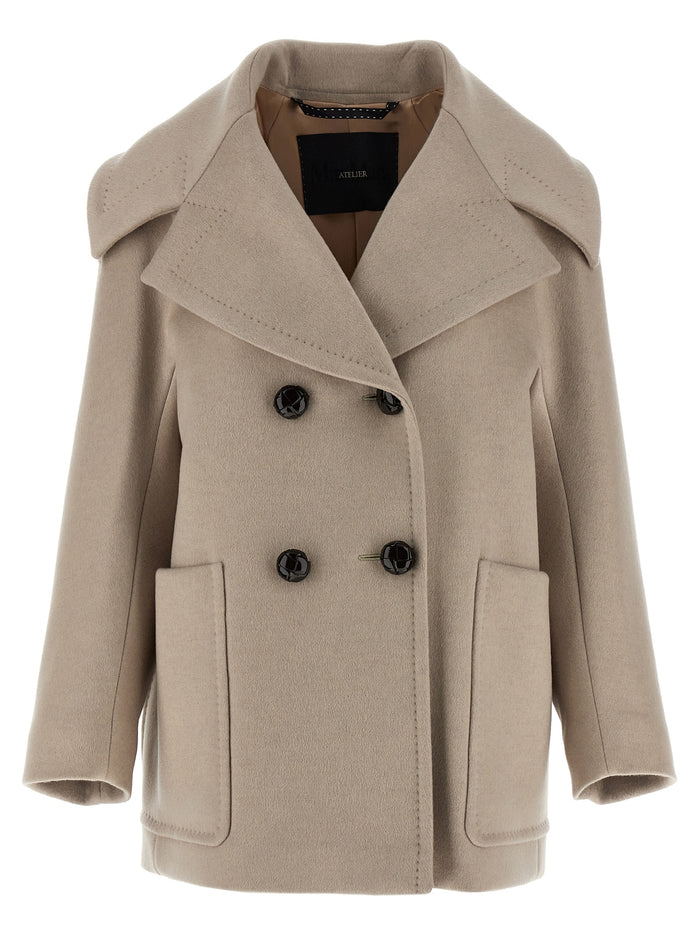 Max Mara 100% cashmere coat in beige