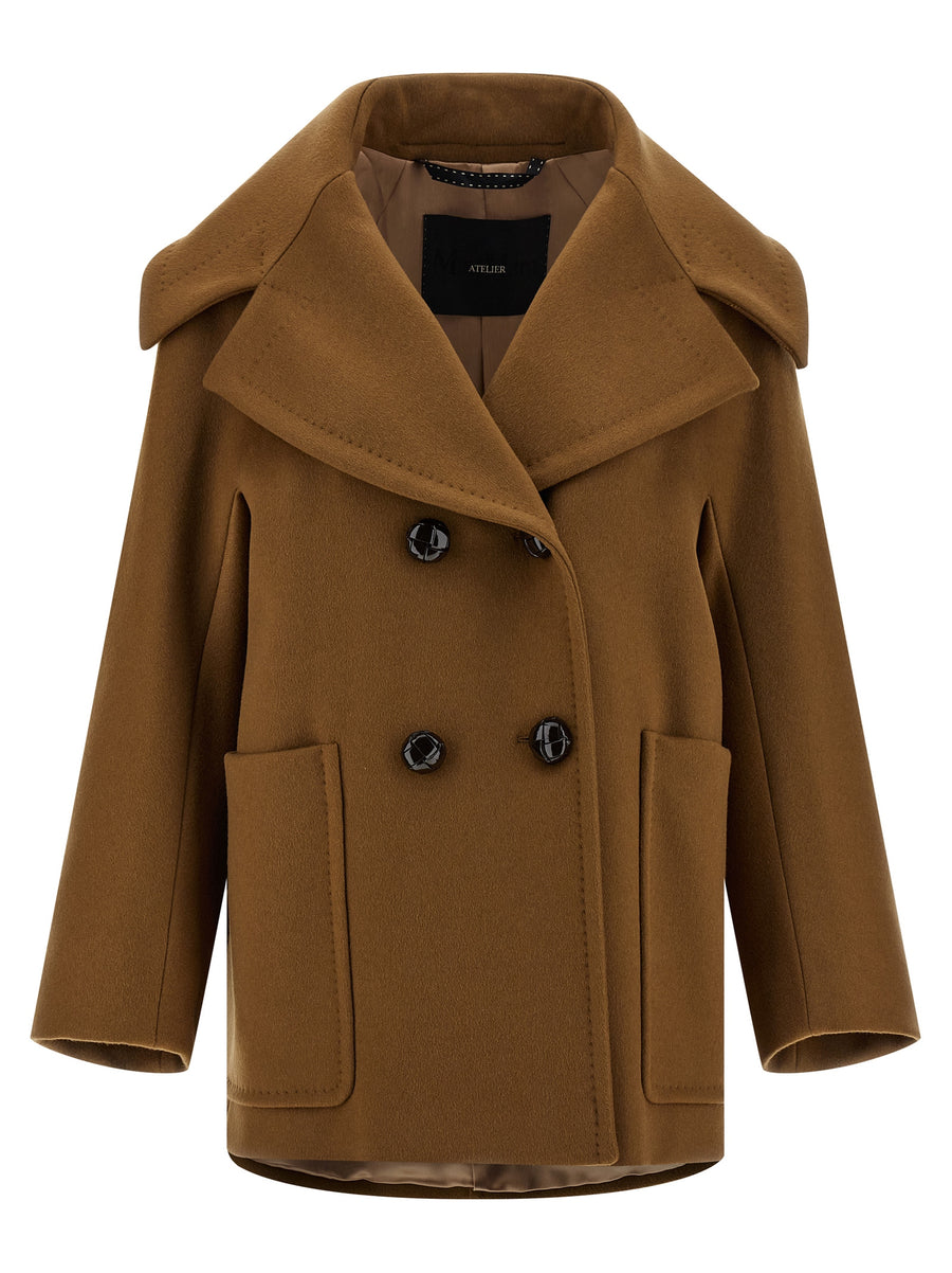 Max Mara 100% cashmere coat in brown