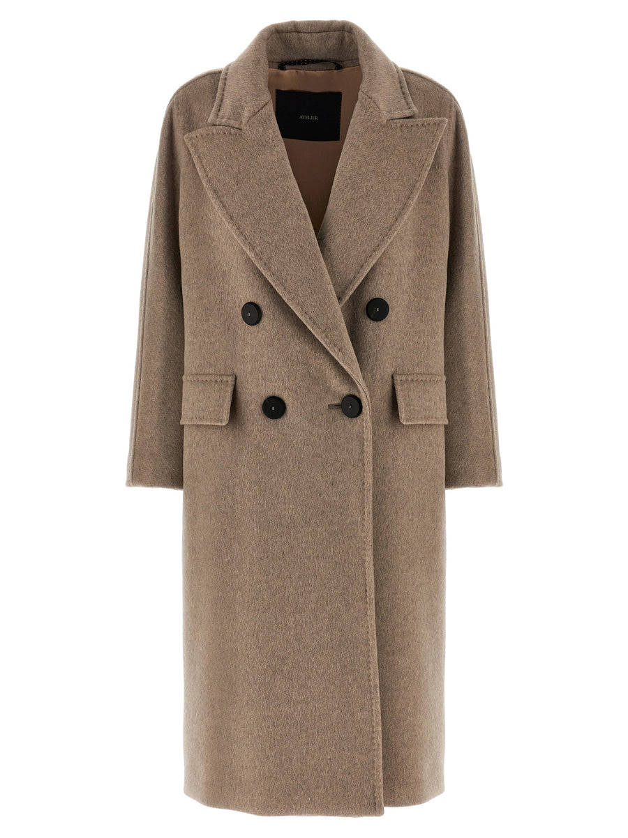 Max Mara 50% Cashmere coat in beige