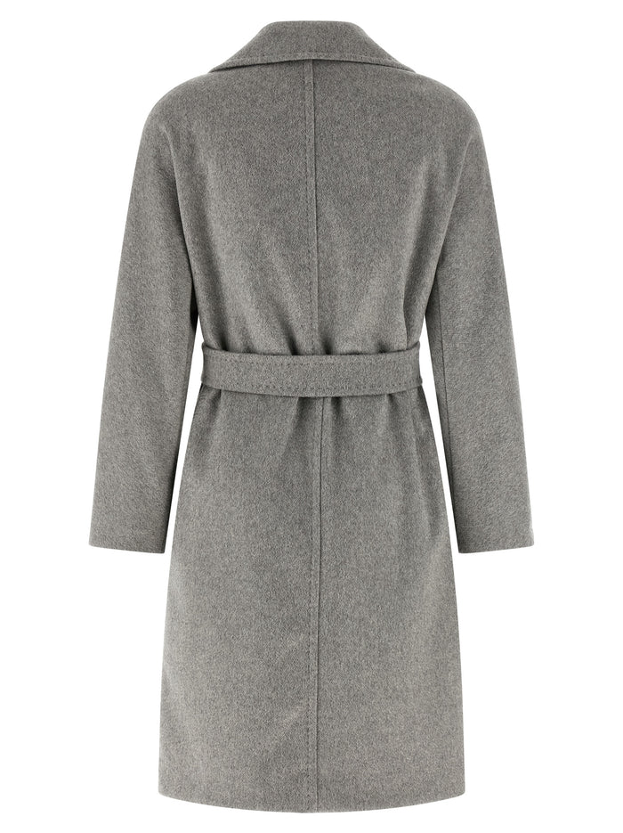 Max Mara 40% Cashmere coat in gray — view 2