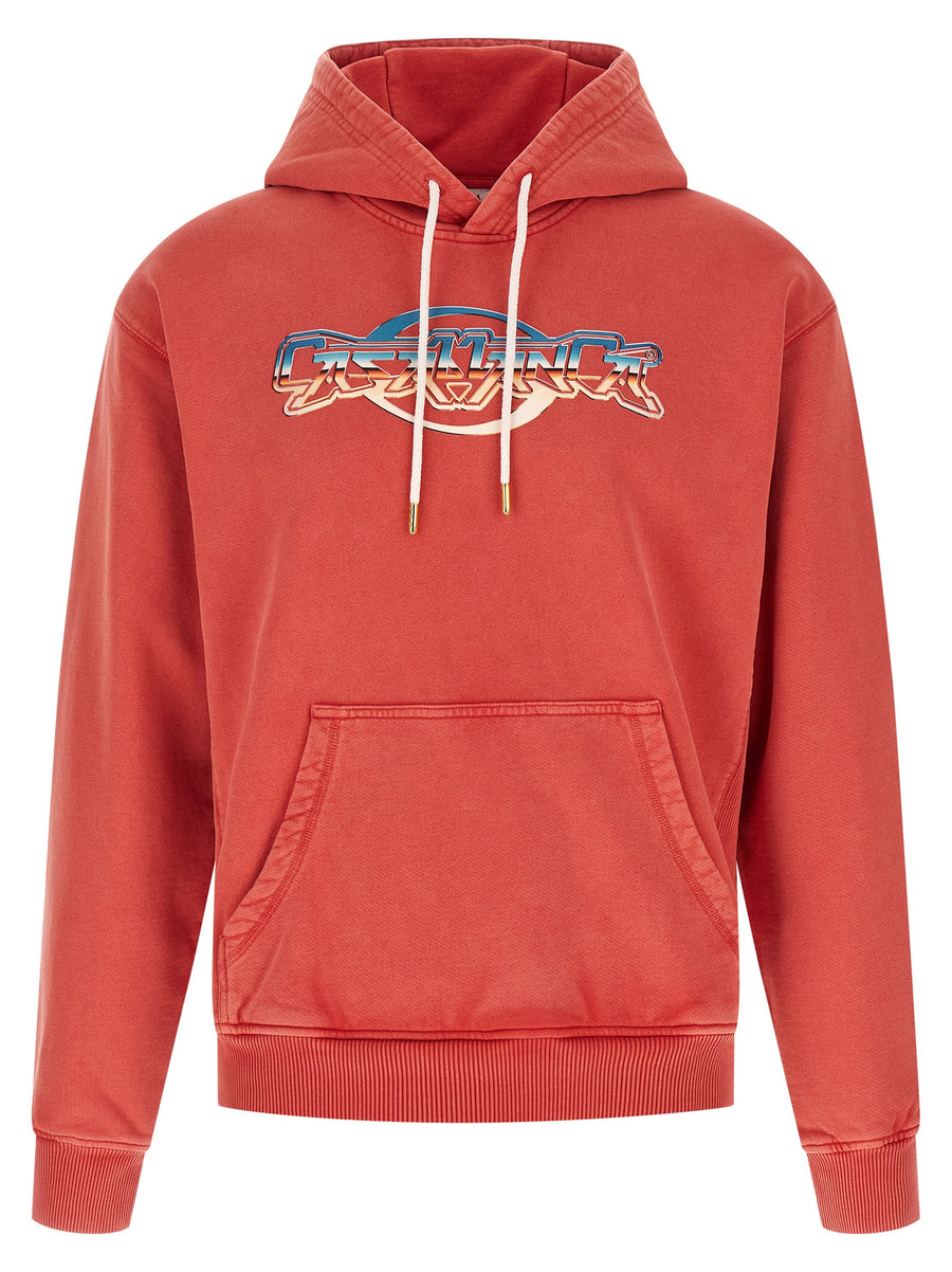 Casablanca 100% Cotton hoodie in red