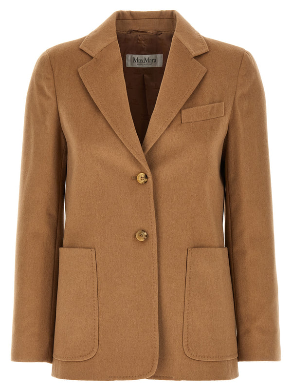 Max Mara 100% Camel Wool blazer in beige