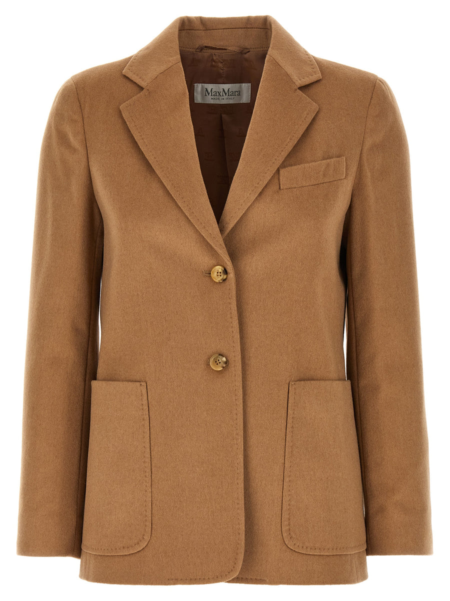 Max Mara 100% Camel Wool blazer in beige