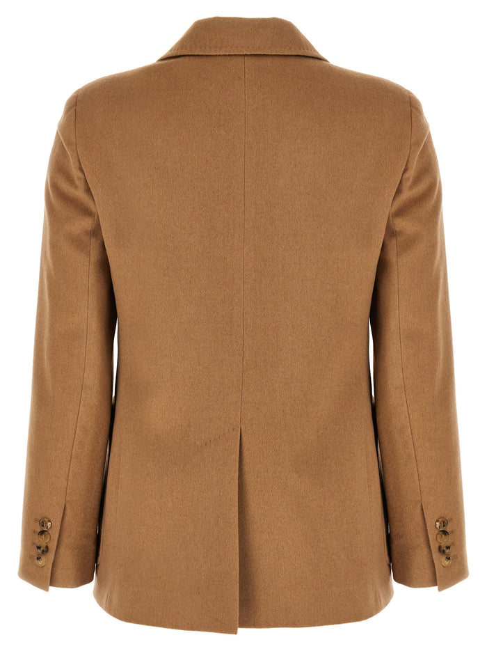 Max Mara 100% Camel Wool blazer in beige — view 2
