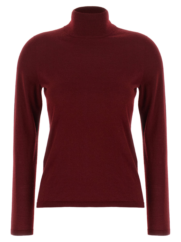 Max Mara 100% cashmere turtleneck in bordeaux