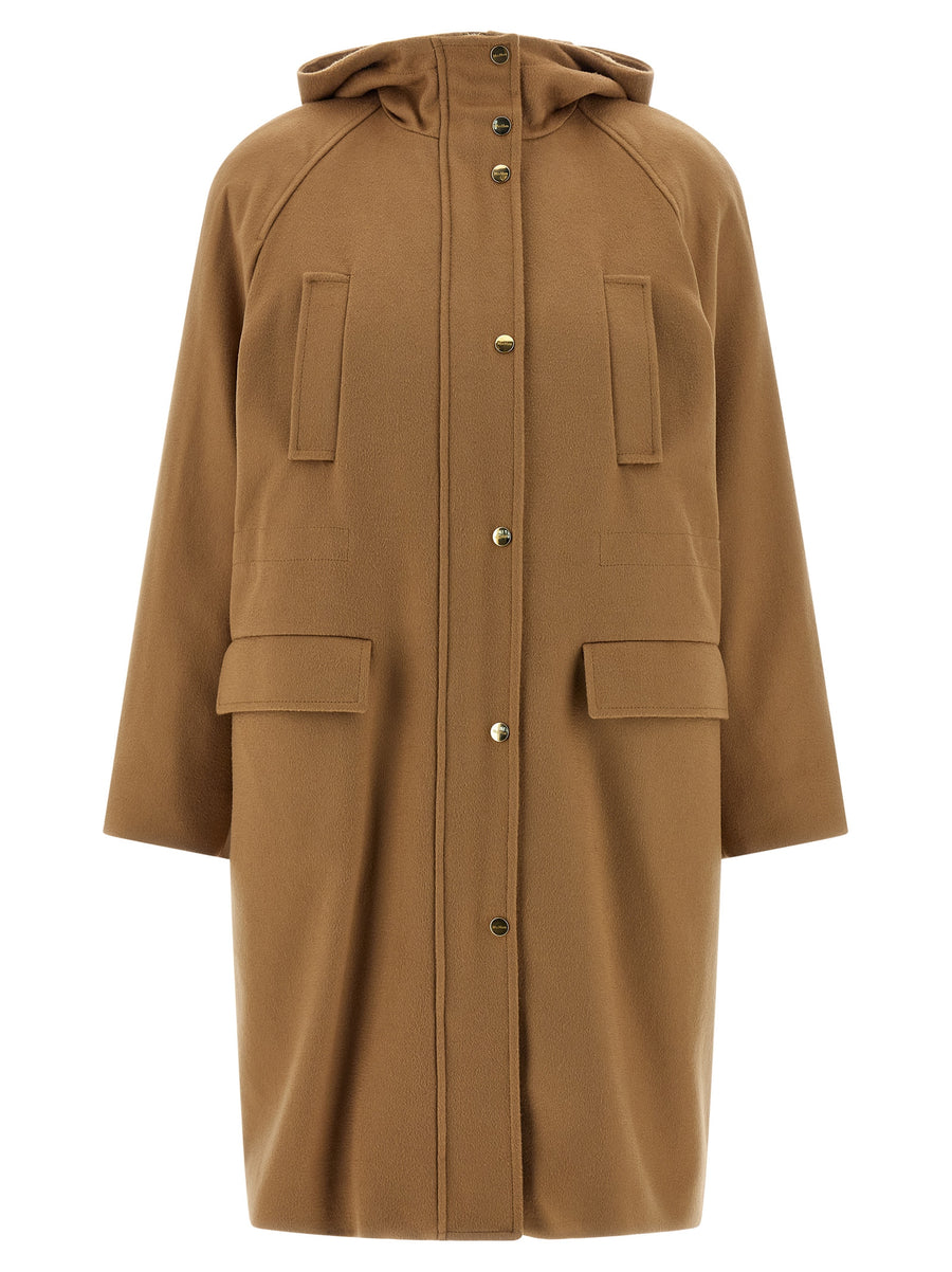 Max Mara 100% Polyamide (outer) coat in beige