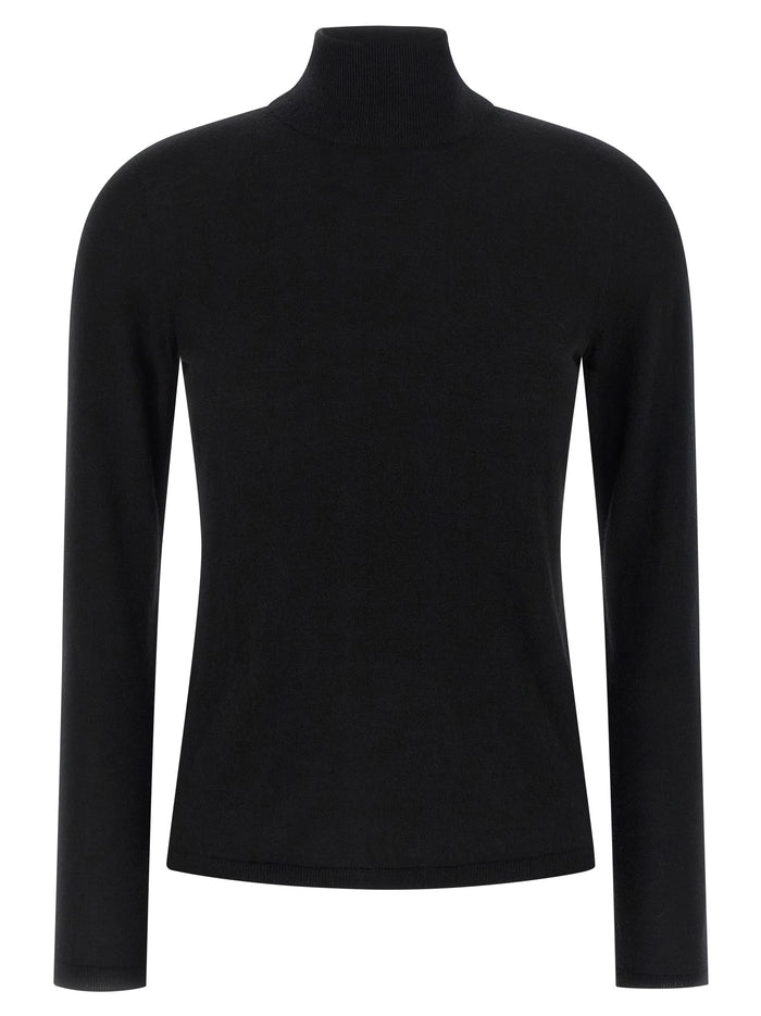 Max Mara 100% Cashmere turtleneck sweater in black