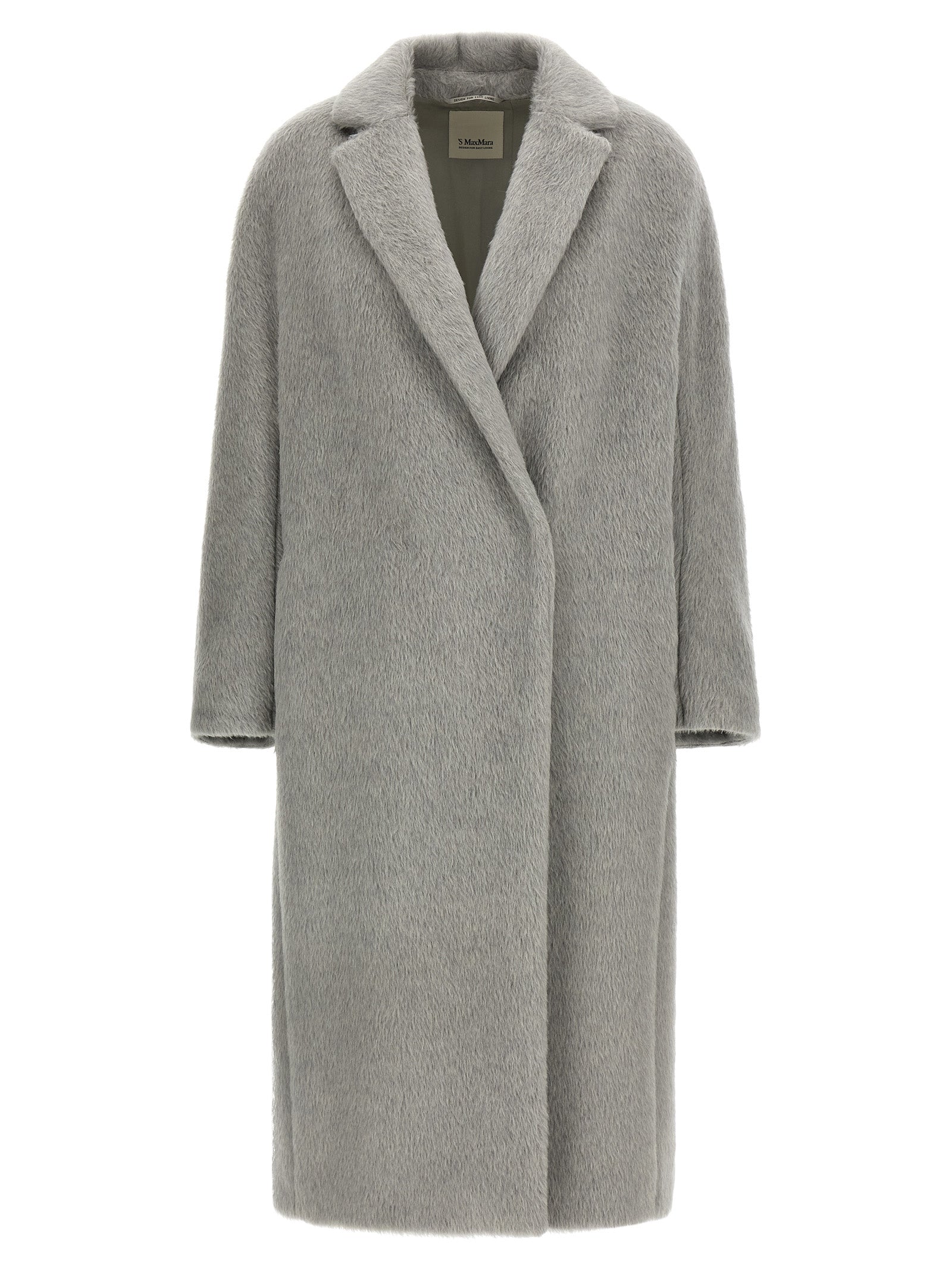 'S Max Mara 59% Alpaca coat in gray