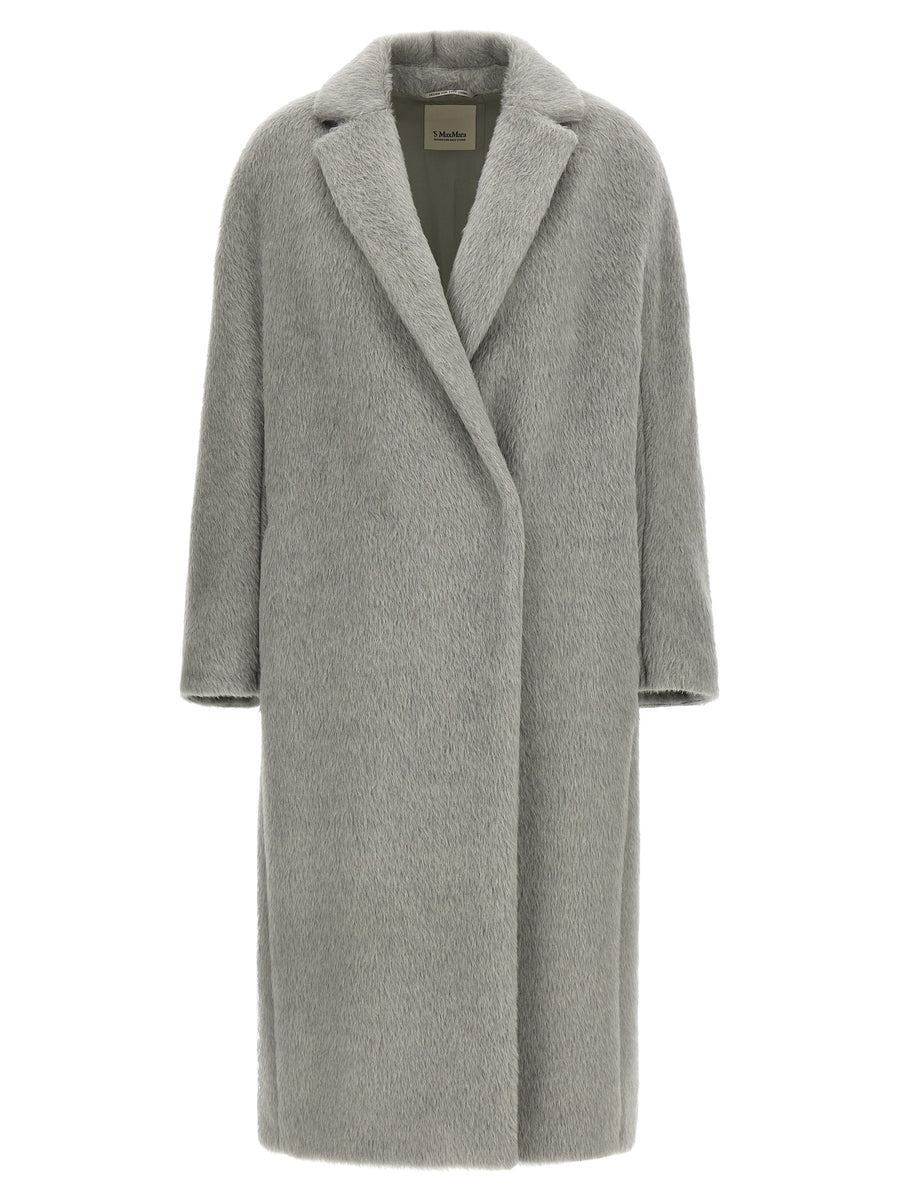 'S Max Mara 59% Alpaca coat in gray