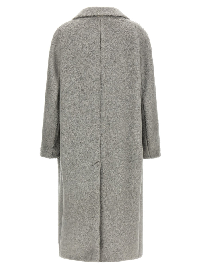 'S Max Mara 59% Alpaca coat in gray — view 2