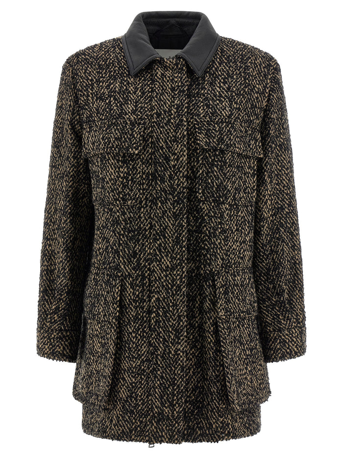 Max Mara 93% virgin wool jacket in multicolor