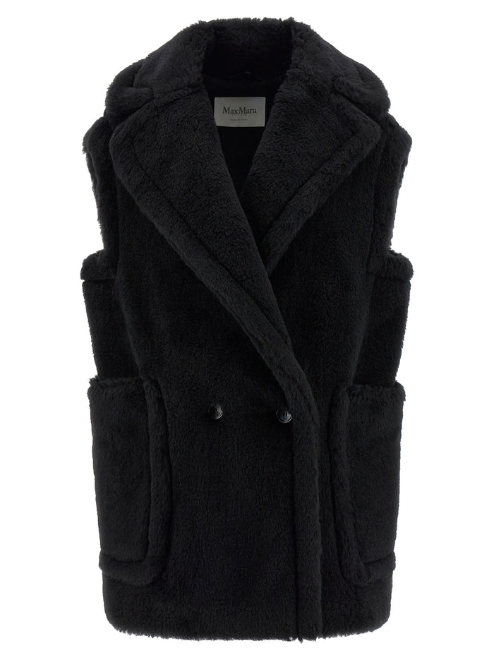 Max Mara 62% Alpaca vest in black