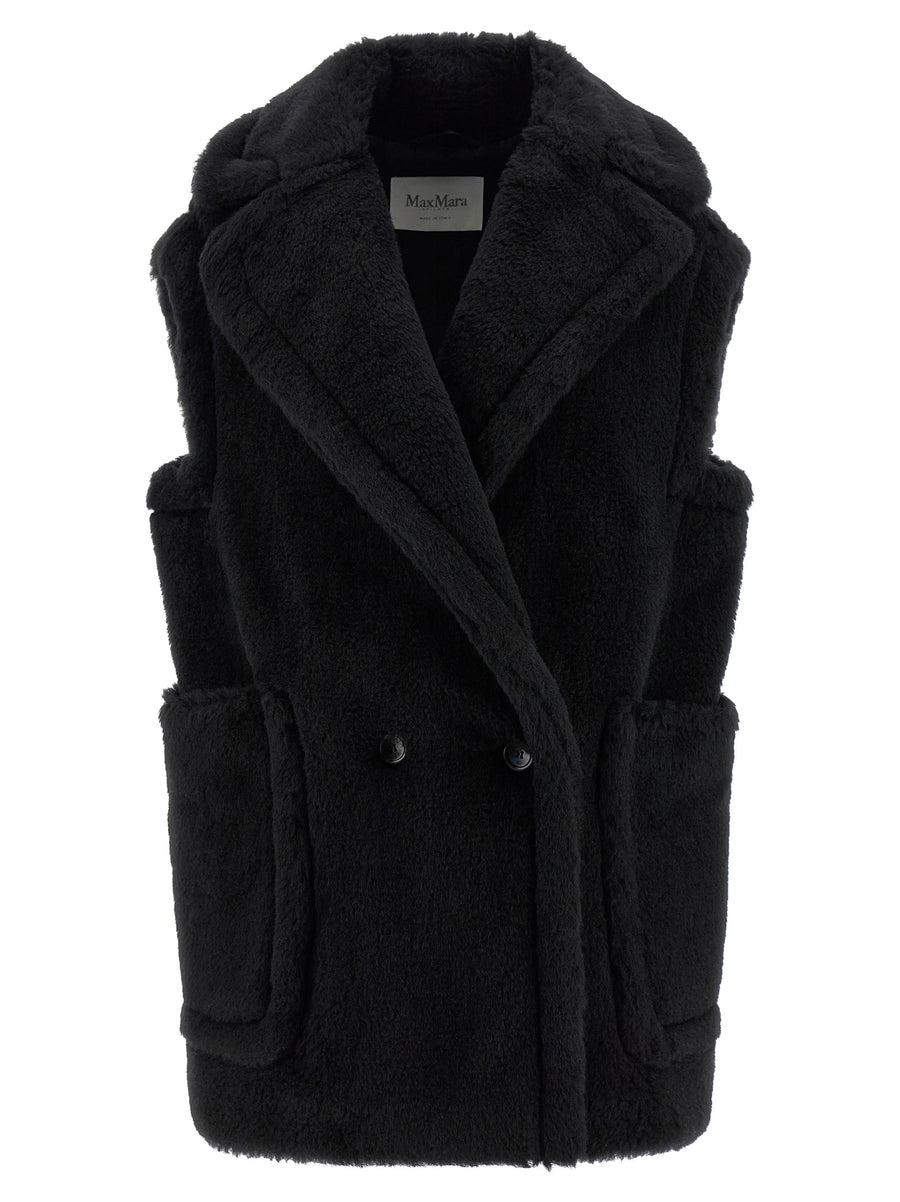 Max Mara 62% Alpaca vest in black