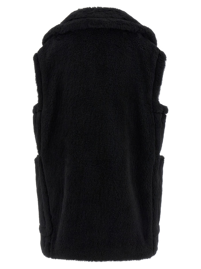 Max Mara 62% Alpaca vest in black — view 2