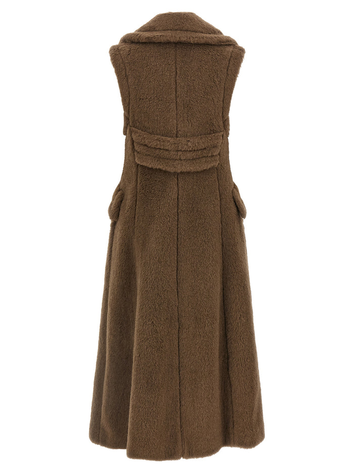 Max Mara 62% Alpaca coat in brown — view 2