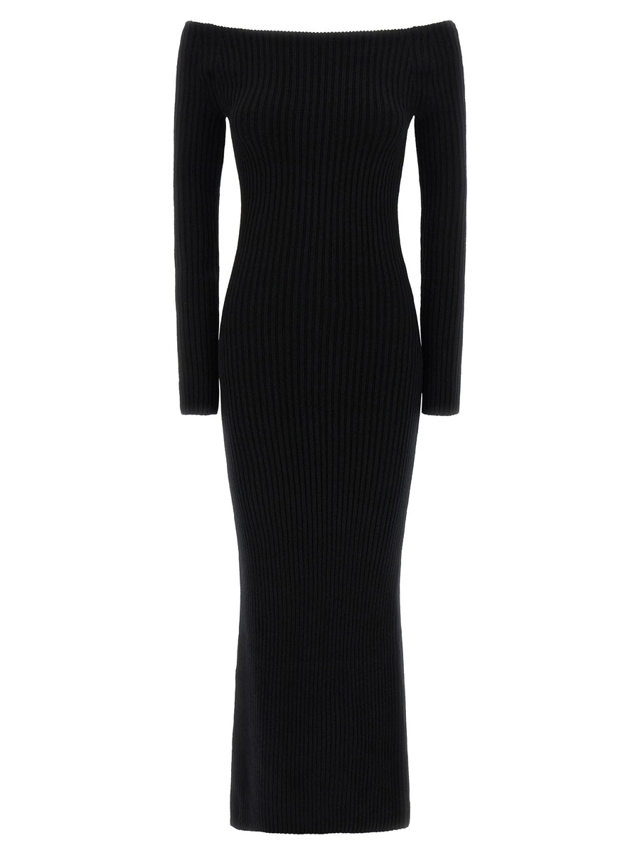 Max Mara 63% Wool dress in black
