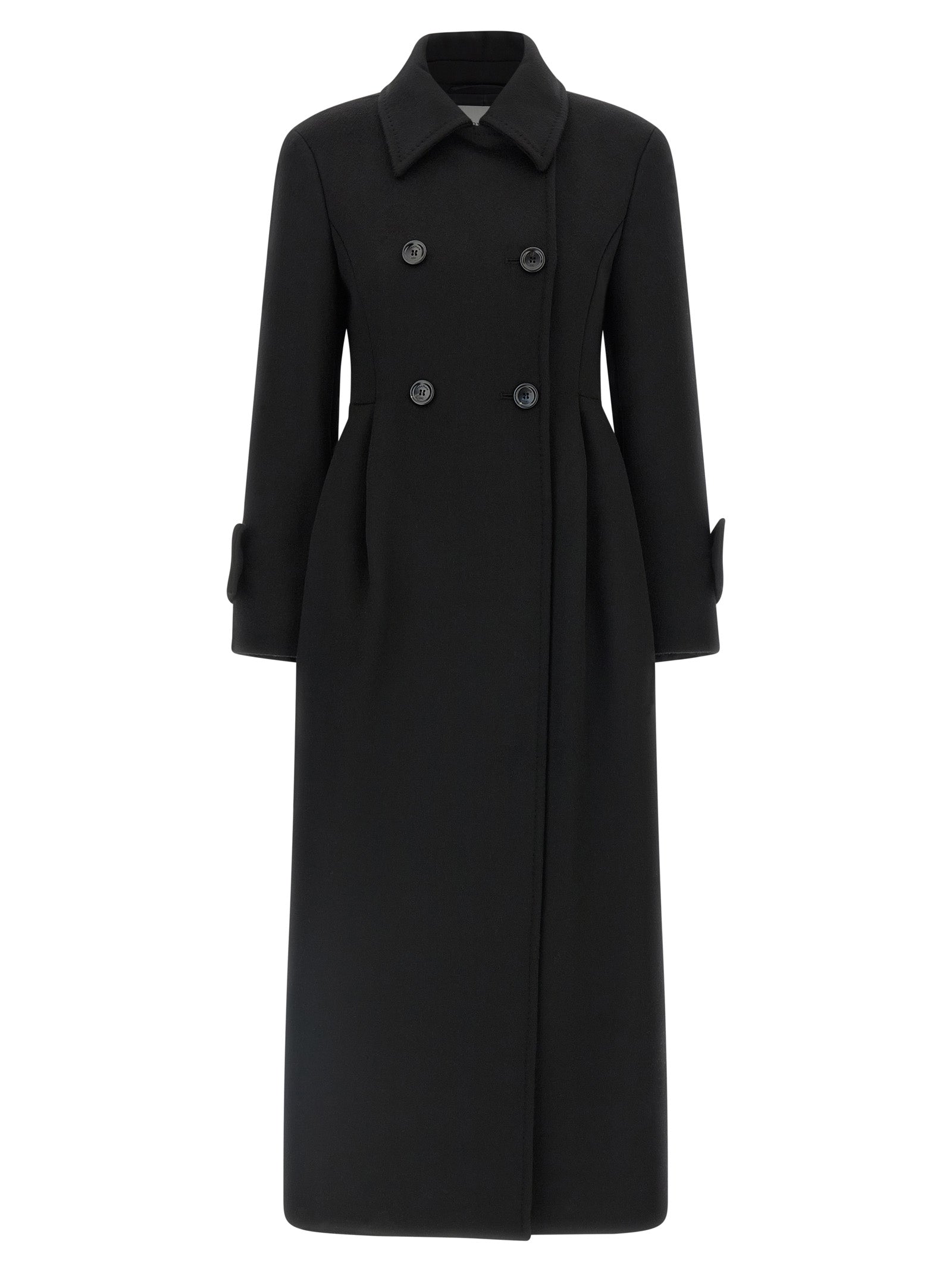 Max Mara 100% Camel Wool coat in black