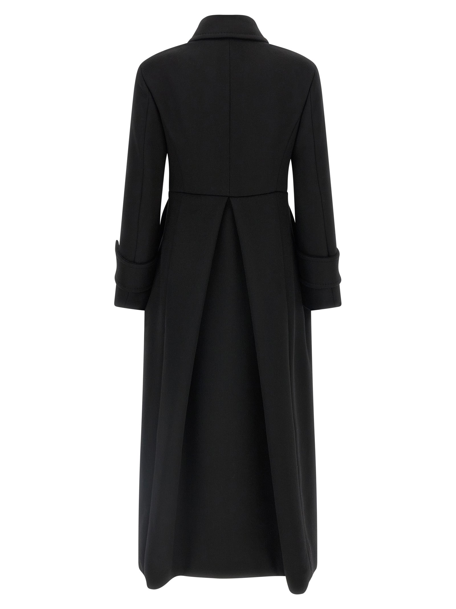 Max Mara 100% Camel Wool coat in black — view 2