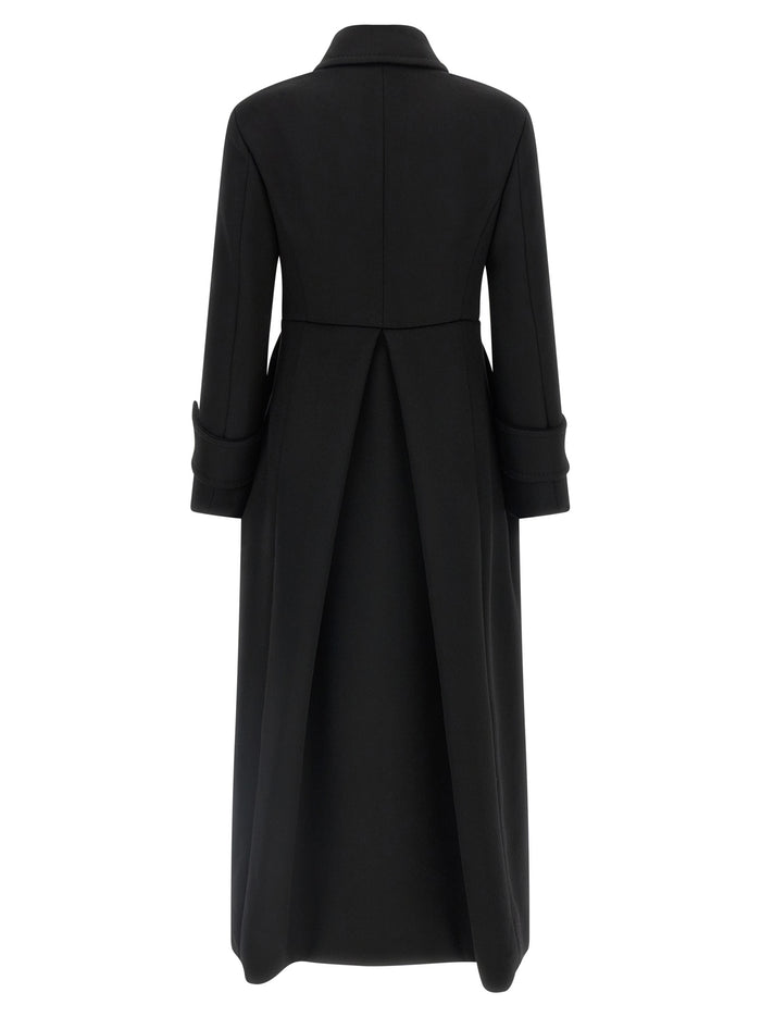 Max Mara 100% Camel Wool coat in black — view 2