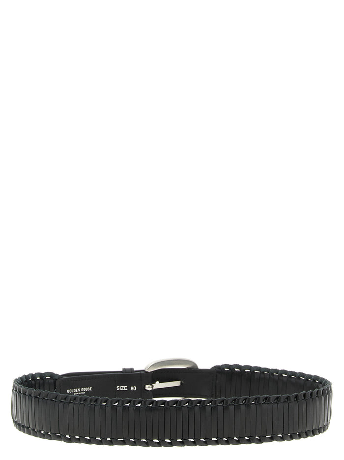 Golden Goose 100% cowhide belt in black — view 2