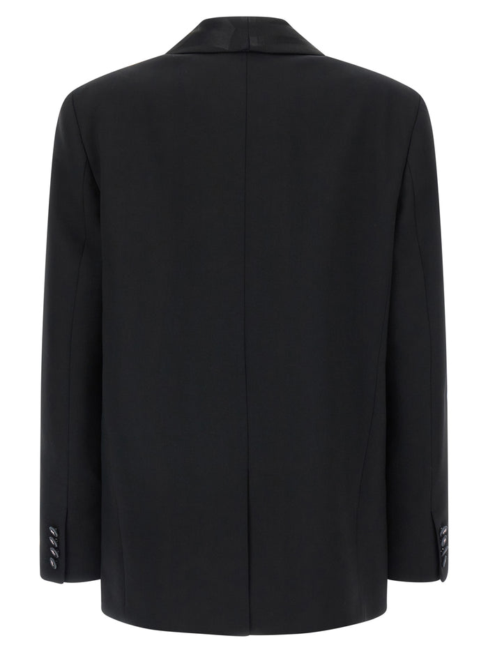 Emilio Pucci 95% Virgin Wool blazer in black — view 2