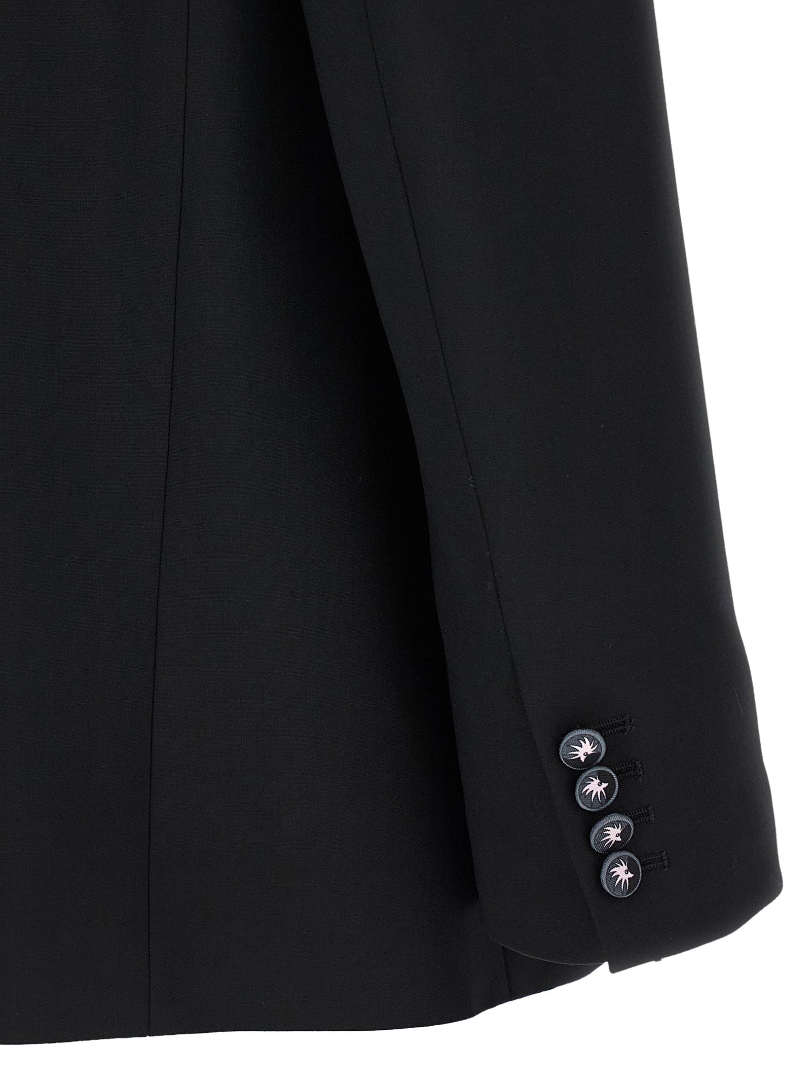 Emilio Pucci 95% Virgin Wool blazer in black — view 4