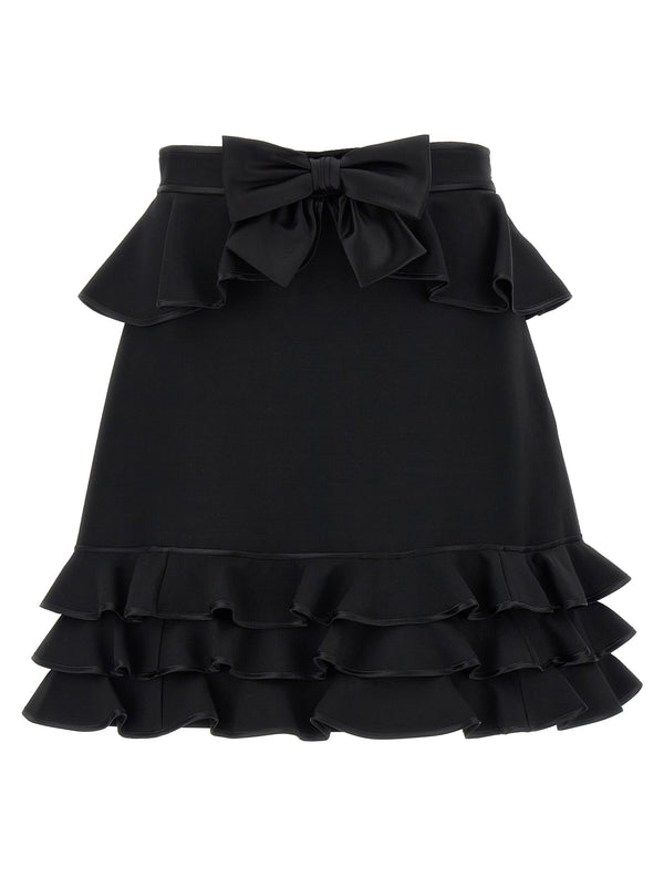 Valentino Garavani 65% Virgin Wool skirt in black