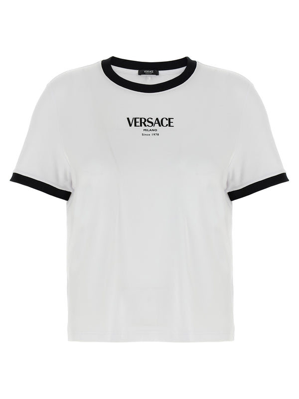 Versace 95% Viscose t-shirt in white