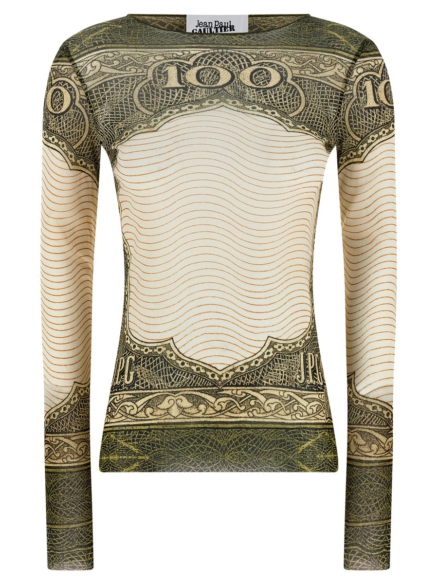 Jean Paul Gaultier 100% Polyamide blouse in multicolor