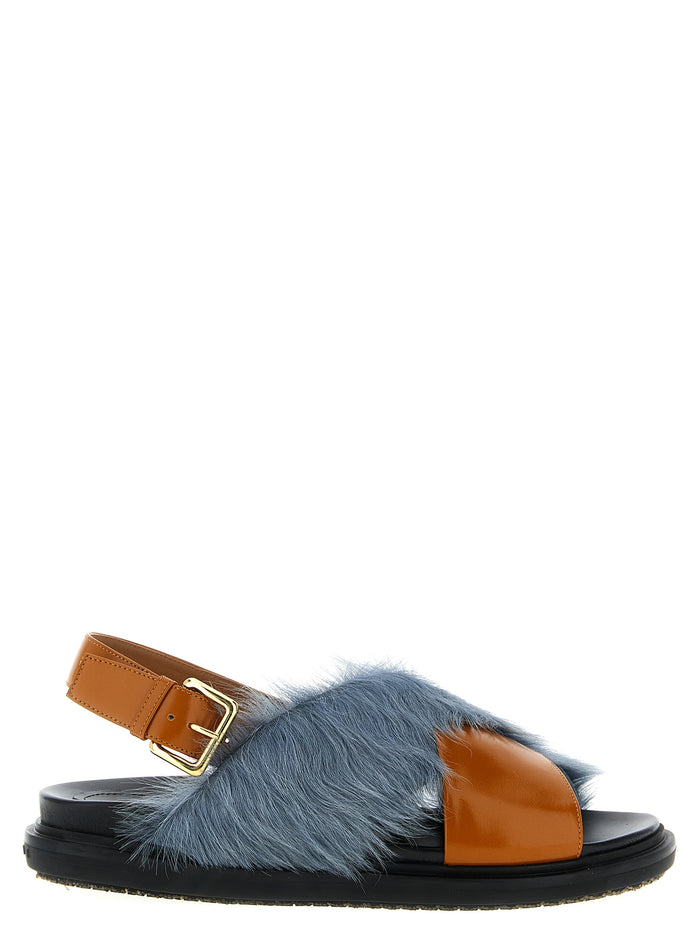 Marni 100% lamb leather sandals in multicolor