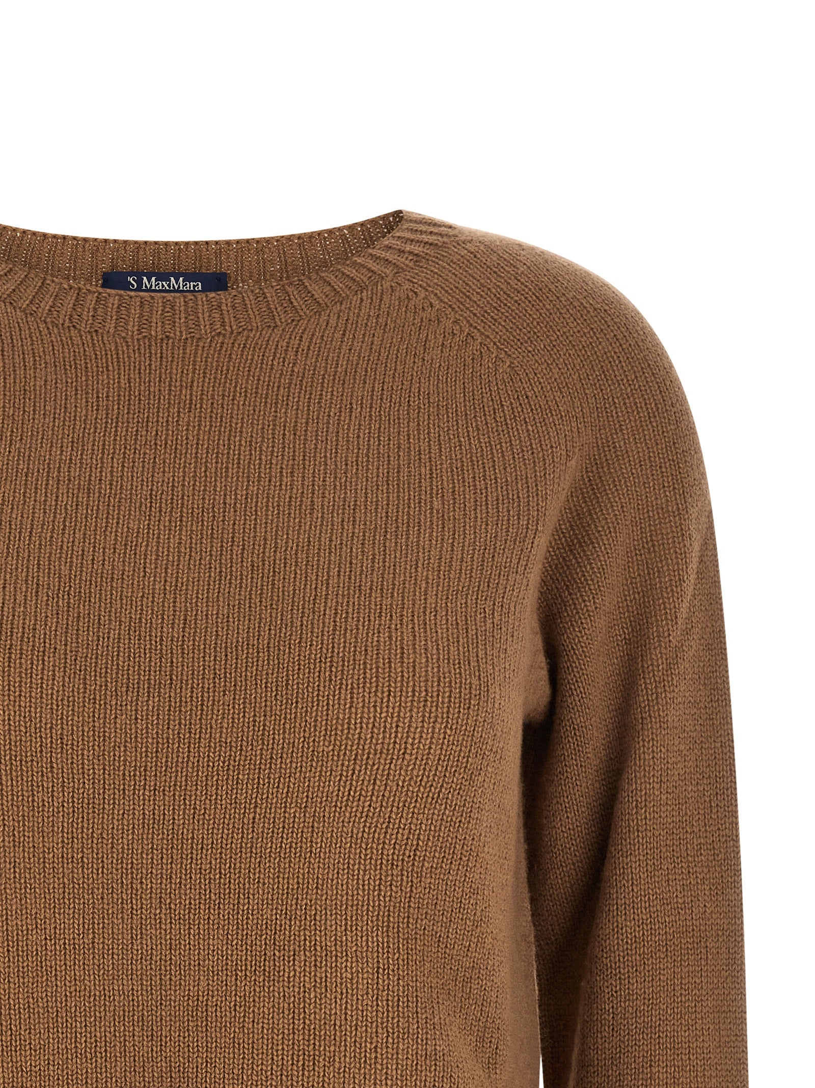 'S Max Mara 68% wool sweater in brown — view 3