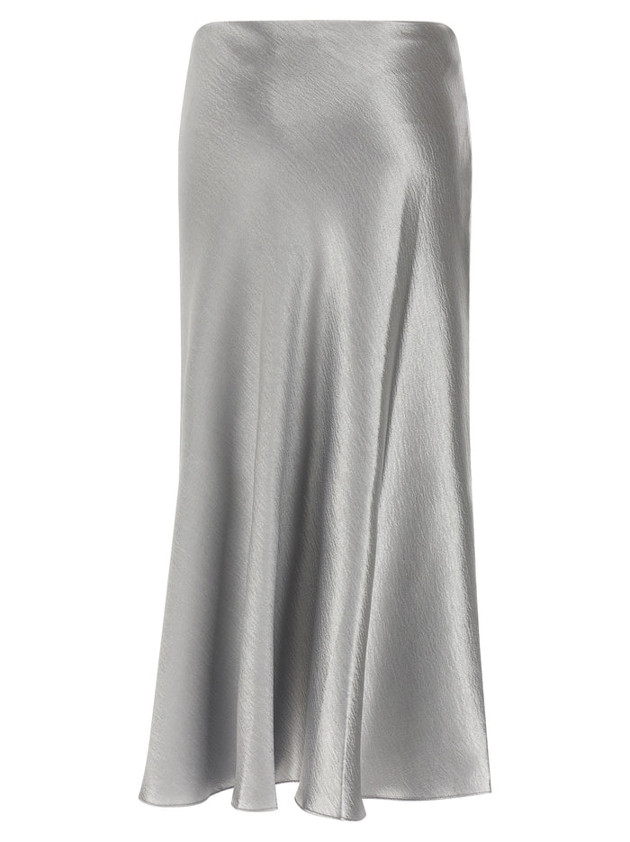Tory Burch 100% Polyester skirt in gray — view 2