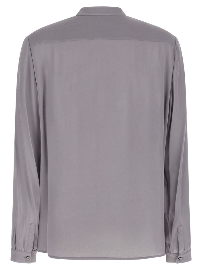 Tory Burch 100% viscose blouse in gray — view 2