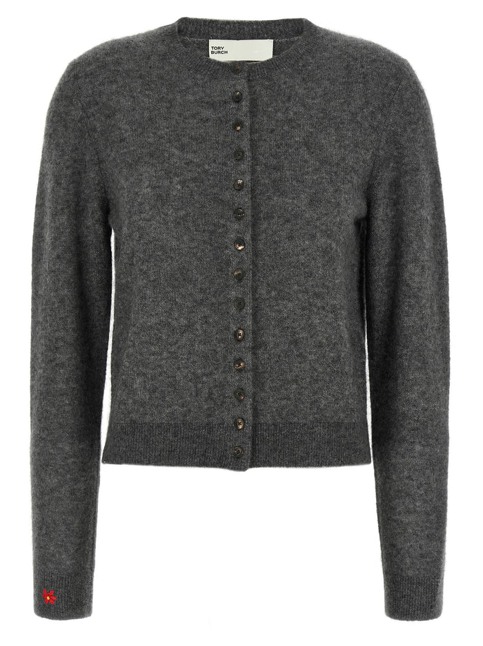Gray Cashmere Cardigan Clothing