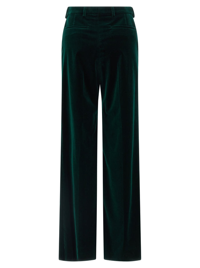 Gucci 100% cotton trousers in green — view 2