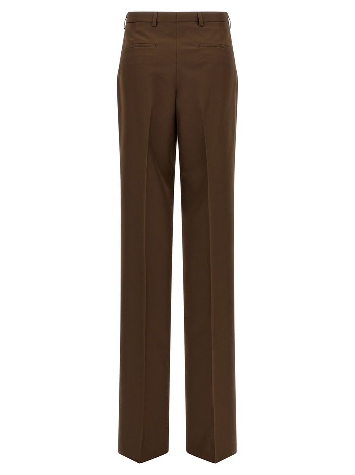 Gucci 100% polyester trousers in brown — view 2