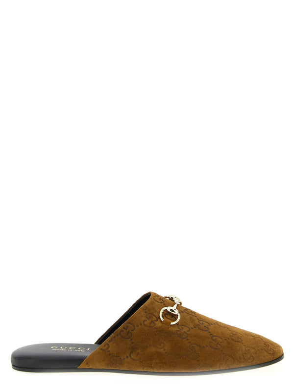 Gucci 100% Calfskin Leather (Bos Taurus) mule in brown