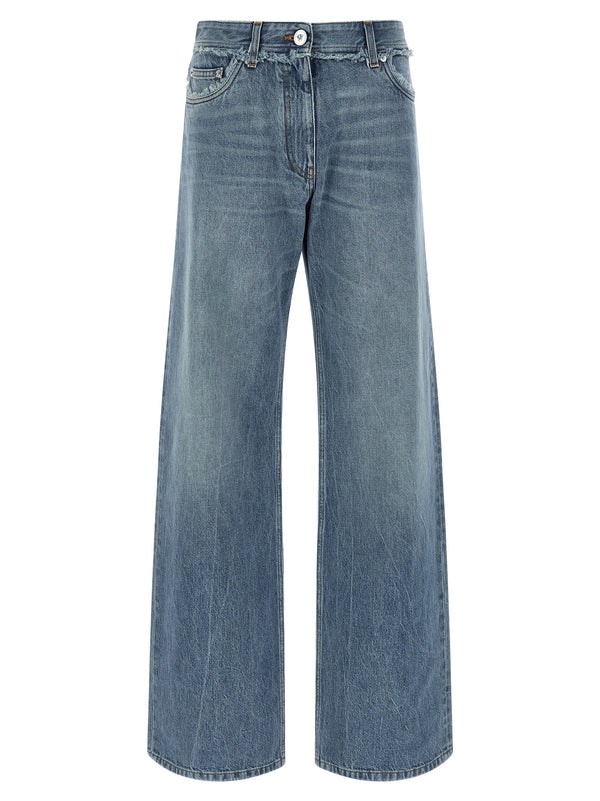 Versace 100% cotton jeans in blue