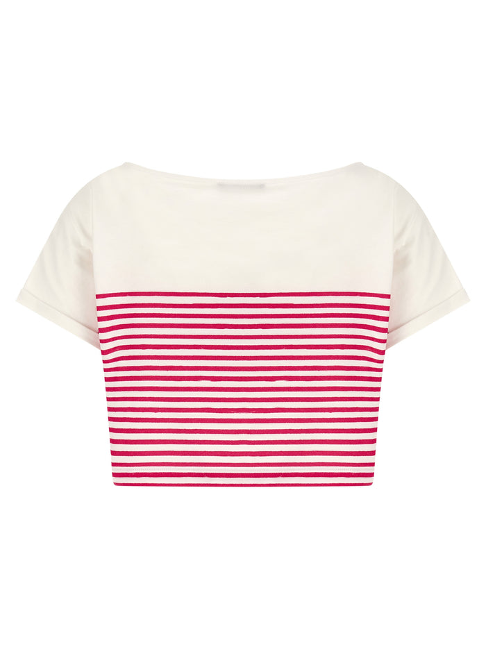 Balmain 100% cotton t-shirt in pink — view 2