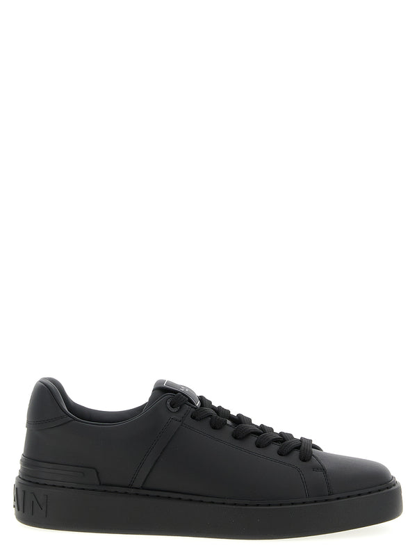 Balmain 100% Calfskin Leather sneaker in black