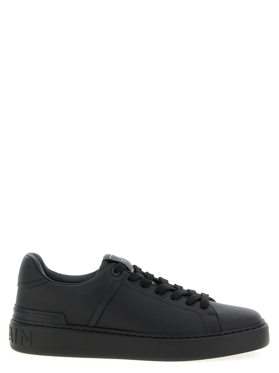 Balmain 100% Calfskin Leather sneaker in black