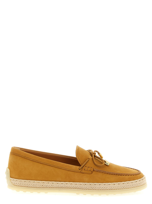 Tod's 100% calfskin leather loafer in beige