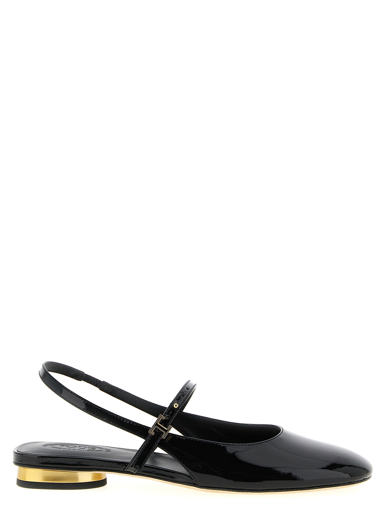 Tod's 100% calfskin leather ballet flat in black