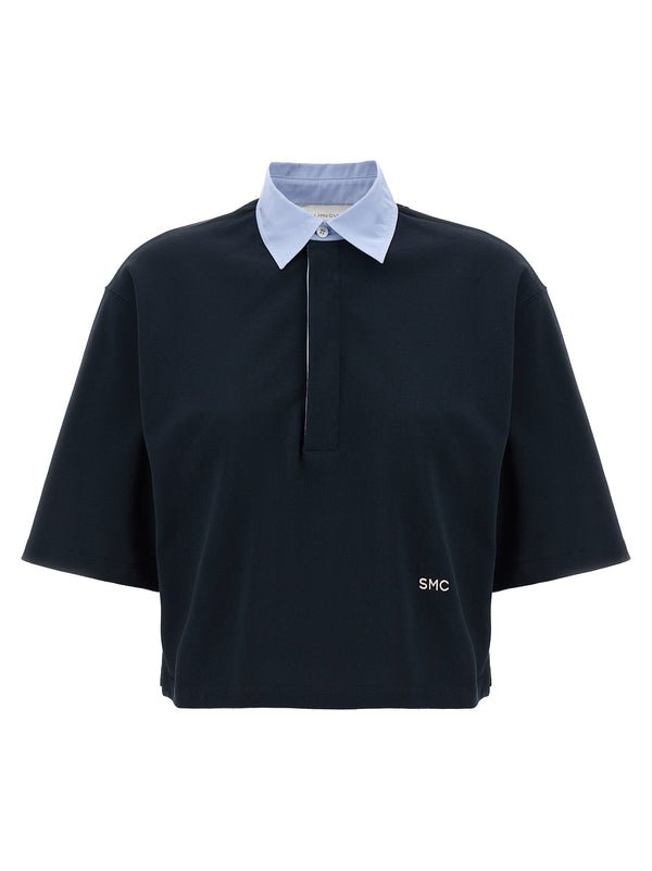 Stella McCartney 99% cotton polo shirt in blue