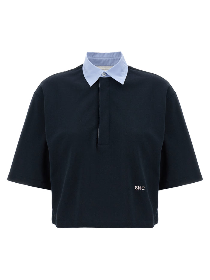 Stella McCartney 99% cotton polo shirt in blue