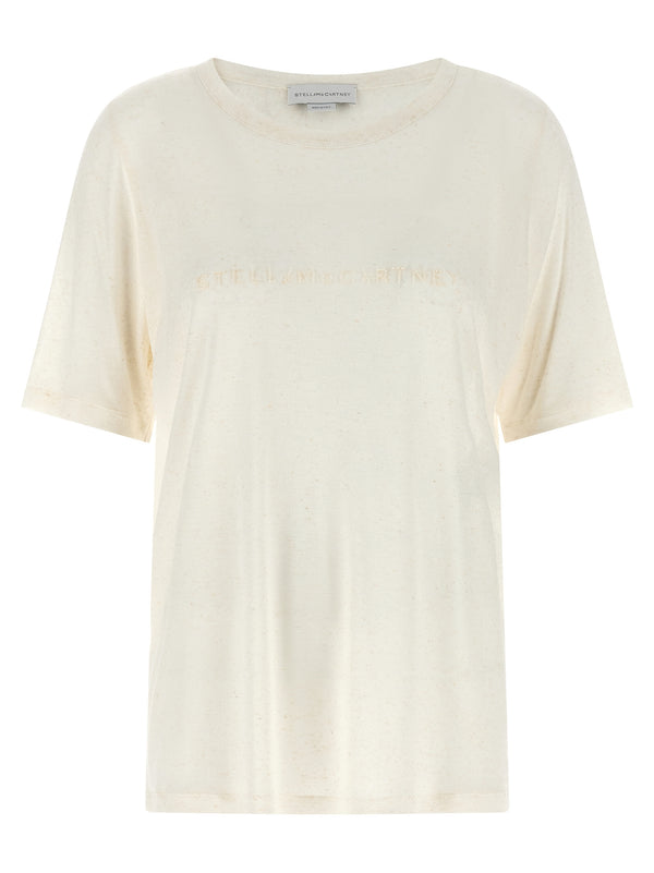 Stella McCartney 86% viscose t-shirt in white