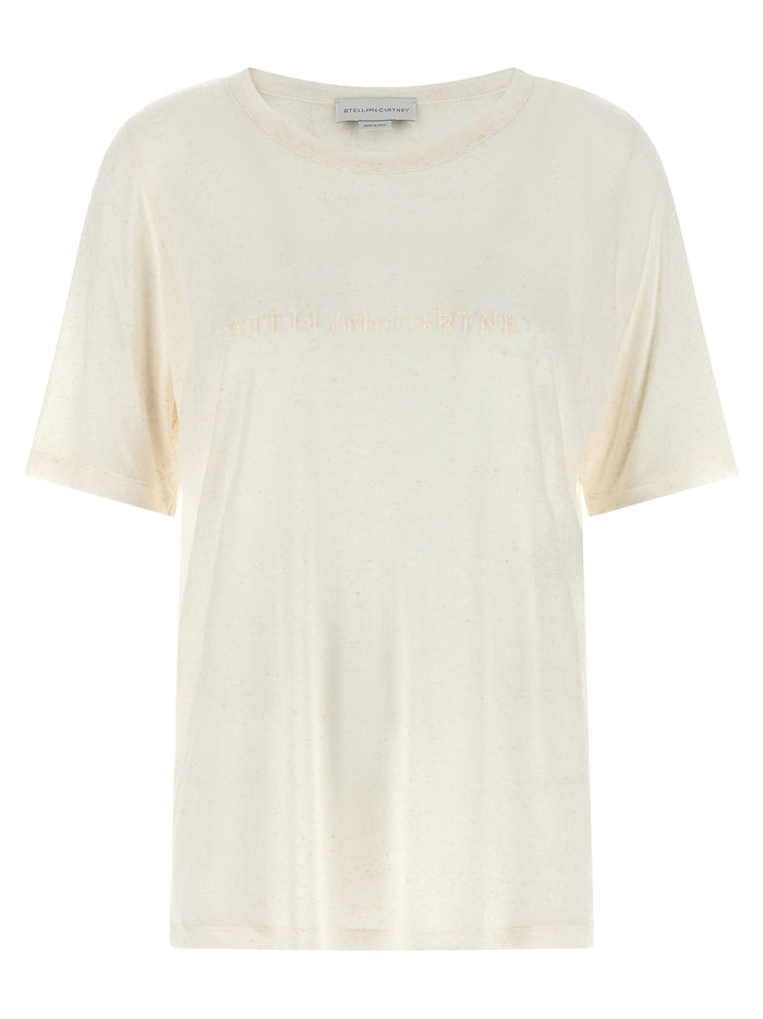 Stella McCartney 86% viscose t-shirt in white